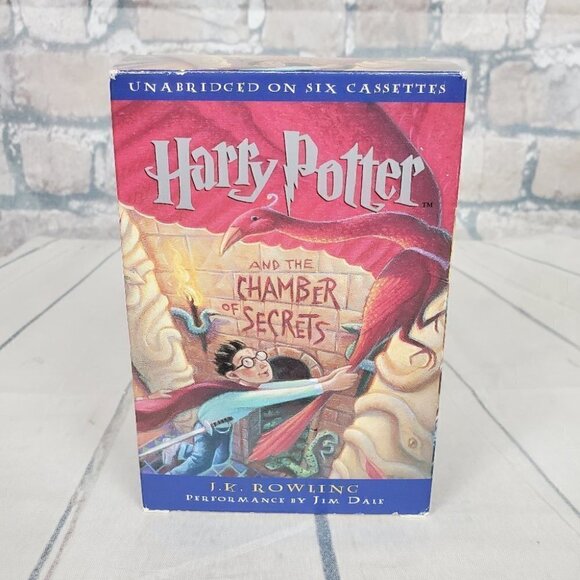 Vintage 1999 Harry Potter and the Chamber of Secrets Unabridged on 6 Cassettes - Picture 1 of 11